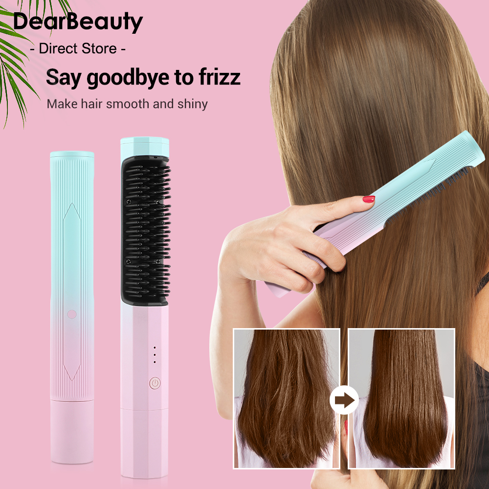 2-in-1 Wireless Hair Straightener & Curler