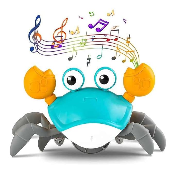 Cute Crawling Crab Toy – Interactive Music & Light Fun for Kids