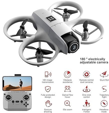 Optical Flow Dual‑Camera Drone