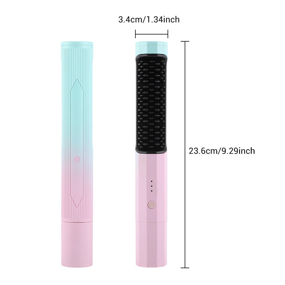 2-in-1 Wireless Hair Straightener & Curler